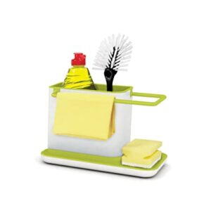 Joseph Joseph 85021 Sink Caddy Kitchen Sink Organizer Sponge Holder Dishwasher-Safe, Regular, Green