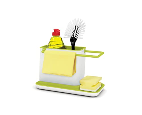 Joseph Joseph 85021 Sink Caddy Kitchen Sink Organizer Sponge Holder Dishwasher-Safe, Regular, Green