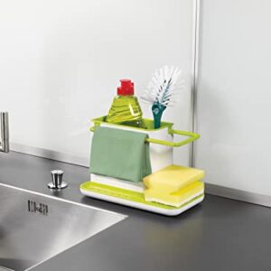 Joseph Joseph 85021 Sink Caddy Kitchen Sink Organizer Sponge Holder Dishwasher-Safe, Regular, Green