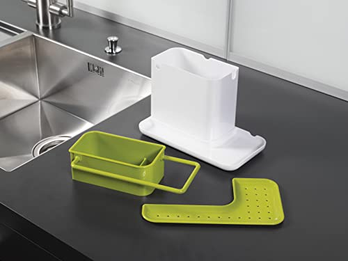 Joseph Joseph 85021 Sink Caddy Kitchen Sink Organizer Sponge Holder Dishwasher-Safe, Regular, Green
