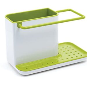 Joseph Joseph 85021 Sink Caddy Kitchen Sink Organizer Sponge Holder Dishwasher-Safe, Regular, Green
