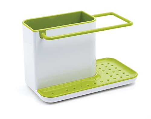 Joseph Joseph 85021 Sink Caddy Kitchen Sink Organizer Sponge Holder Dishwasher-Safe, Regular, Green