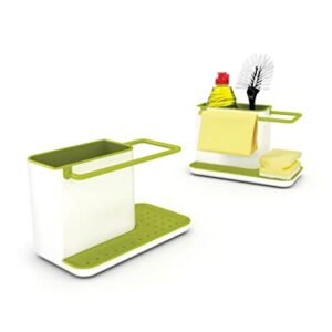 Joseph Joseph 85021 Sink Caddy Kitchen Sink Organizer Sponge Holder Dishwasher-Safe, Regular, Green