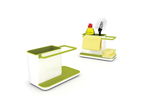 Joseph Joseph 85021 Sink Caddy Kitchen Sink Organizer Sponge Holder Dishwasher-Safe, Regular, Green