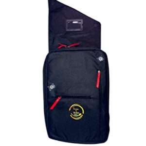 Infusion by Chef Kevin Knife Backpack | 30+ Slots for Knives & Utensils up to 18'' Padded Straps Hidden Back Pocket Computer Durable Spacious Modern| Water Repellant Chefs Culinary Students, Black