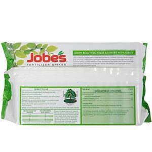 Jobe’s, 01660, Fertilizer Spikes, Tree & Shrubs, Includes 15 Spikes, 12 ounces, Brown