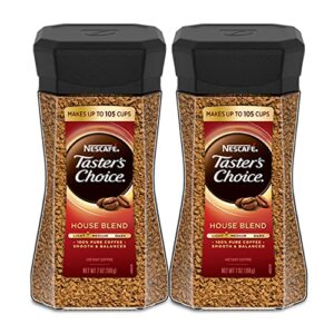 nescafe taster’s choice house blend instant coffee, 7 ounce (pack of 2)
