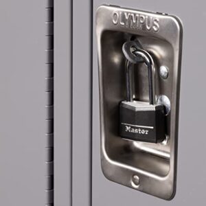 Master Lock Covered Aluminum Lock, Locker Lock with Key, Key Lock for Outdoors, 1 Pack, 141DLF