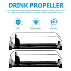 iplusmile Drink Organizer for Fridge - Self-Pushing Soda Can Dispenser Refrigerator Bottle Organizer Beverage Storage for Refrigerator Pantry Vending Machine (12inch)