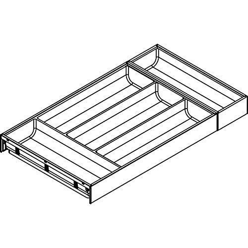 BLUM Ambia Line 5140460 Cutlery Tray NL550 mm x 300 mm Steel Orange Grey