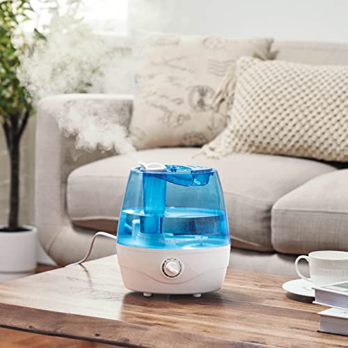 Cool Mist Humidifiers for Bedroom - 2.2L Water Tank, Baby, Office, Quiet Ultrasonic Air Vaporizer, Adjustable Mist Level, 360 Nozzle Rotation, Auto-Shut Off, Large Area Humidifier Easy Fill and Clean