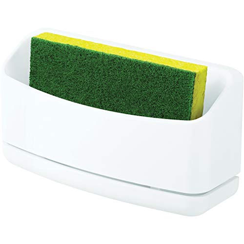 Command Under Sink Sponge Storage Caddy, 9.4" x 12" x 7.8", White
