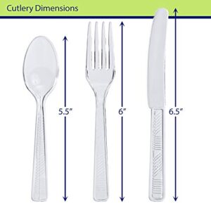 Party Dimensions 300 Count Cutlery Combo Box, Clear, Combo Box, Clear 300 Count