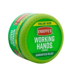 o’keeffe’s working hands hand cream, for extremely dry, cracked hands, 6.8 oz jar (value size, pack of 1)