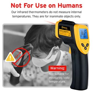 Etekcity Infrared Thermometer 1080, Heat Temperature Temp Gun for Cooking, Laser IR Surface Tool for Pizza Oven, Meat, Griddle, Grill, HVAC, Engine, Accessories, -58°F to 1130°F, Yellow