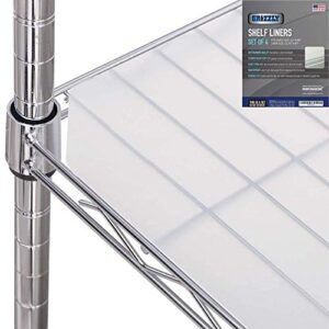 4 Pack of Shelf Liner Measure 11.75” x 47” which Fits 12" x 48" Wire Shelf and Closet Transparent, Clear Matte Finish, Durable, Non-Adhesive and Unrolled Flat Shelf Liners