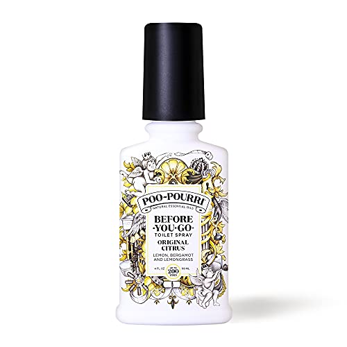 Poo-Pourri Before-You- go Toilet Spray, 4 Fl Oz (Pack of 1), Original Citrus