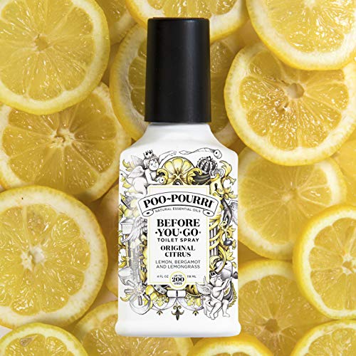 Poo-Pourri Before-You- go Toilet Spray, 4 Fl Oz (Pack of 1), Original Citrus