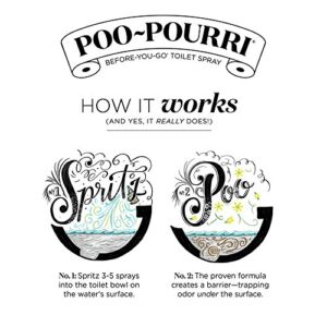 Poo-Pourri Before-You- go Toilet Spray, 4 Fl Oz (Pack of 1), Original Citrus