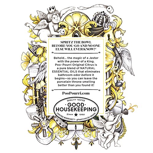 Poo-Pourri Before-You- go Toilet Spray, 4 Fl Oz (Pack of 1), Original Citrus