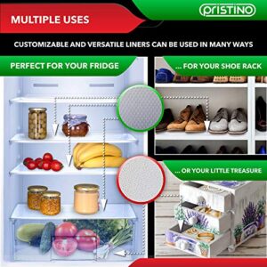 Refrigerator Liners – Fridge Shelf Mats – Washable Liner for Shelves - Drawers and Organizers - Non Adhesive Clear Mats – Produce Saver and Protector