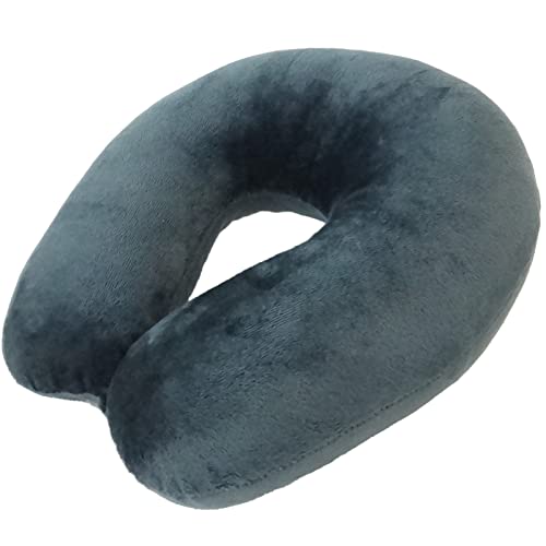 World's Best Feather Soft Microfiber Neck Pillow, Charcoal