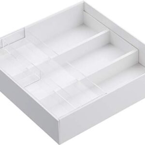 YAMAZAKI home Tower Expandable Drawer Organizer WH Space saving One Size White