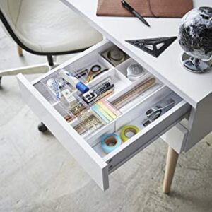 YAMAZAKI home Tower Expandable Drawer Organizer WH Space saving One Size White