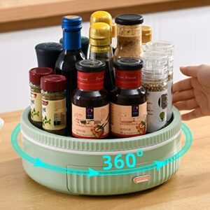 Lazy Susan Organizer,360 Degree Rotating Makeup Perfume Organizer with Large Capacity,Spice Turntable,for Kitchen,Bathroom,Bedroom Dresser,Cabinet Countertop Organization and Storage
