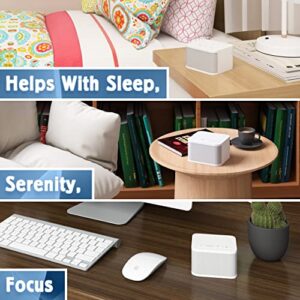 White Noise Sleep Sound Machine for Adults | Sound Machines for Sleeping | Portable White Noise Machine for Office Privacy | Travel Sound Machine Baby | Plug in Or Battery Operated Brown Noise Maker