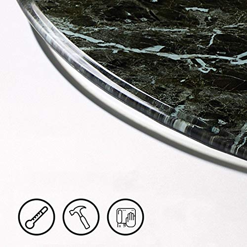 MMQQ Lazy Susan Round Turntable Table Top Rotating Tray Marble Rotating Serving Plate Smooth Kitchen Display Turn Table Anti-collision and Explosion proof