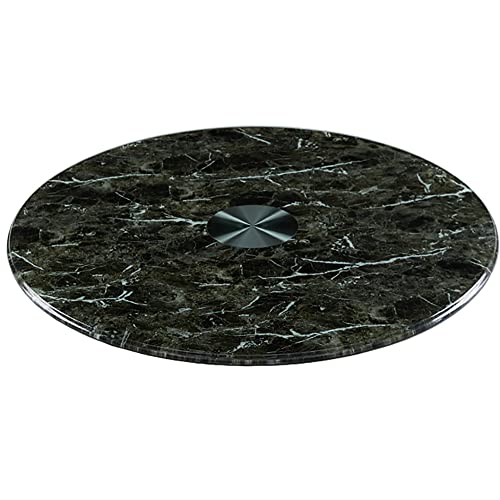 MMQQ Lazy Susan Round Turntable Table Top Rotating Tray Marble Rotating Serving Plate Smooth Kitchen Display Turn Table Anti-collision and Explosion proof