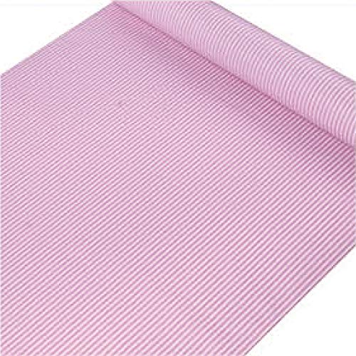 HOYOYO 17.8 x 78 Inches Self-Adhesive Liner Paper, Removable Shelf Liner Wall Stickers Dresser Drawer Peel Stick Kitchen Home Decor, Pink White Stripes