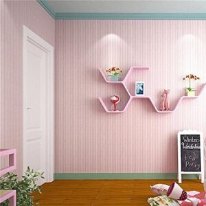 HOYOYO 17.8 x 78 Inches Self-Adhesive Liner Paper, Removable Shelf Liner Wall Stickers Dresser Drawer Peel Stick Kitchen Home Decor, Pink White Stripes