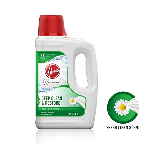 Hoover Renewal Deep Cleaning Carpet Shampoo, Concentrated Machine Cleaner Solution, 64oz Formula, AH30924, White