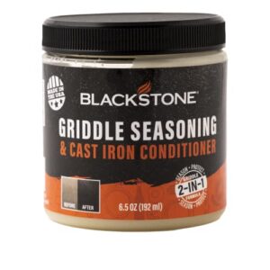 blackstone 4114 griddle seasoning and cast iron conditioner, 6.5 ounce (pack of 1)