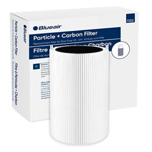 blueair blue pure 411 auto, 411, 411+ genuine replacement filter, particle and activated carbon, fits blue pure 411 auto, 411 and 411+ air purifiers