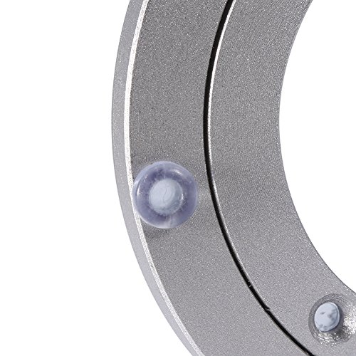 Aluminum Alloy Turntable Bearings Heavy Duty Bearing Table Swivel Plate Hardware Round Rotating Turntable for Restaurant Dining Table Cake Decorations TV Monitor Stand(4 inch)