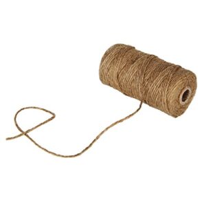 KINGLAKE 328 Feet Natural Jute Twine Best Arts Crafts Gift Twine Christmas Twine Durable Packing String