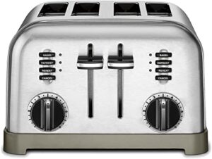 cuisinart cpt-180p1 metal classic 4-slice toaster, brushed stainless