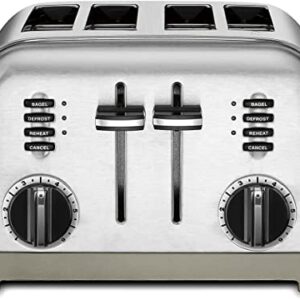 Cuisinart CPT-180P1 Metal Classic 4-Slice Toaster, Brushed Stainless