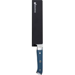 restaurantware sensei 8.5 x 2 inch knife sleeve, 1 bpa-free knife protector – fits santoku and chef’s knife, felt lining, black plastic knife blade guard, durable, cut-proof