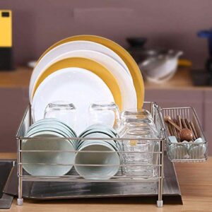 SDGH Stainless Steel Dish Rack - Hanging Shelf Kitchen Drain Rack Storage Filter Shelf