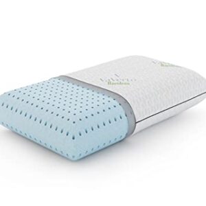 Vaverto Gel Memory Foam Pillow - Queen Size - Ventilated, Premium Bed Pillow with Washable and Bamboo Pillow Cover, Cooling, Orthopedic Sleeping, Side and Back Sleepers - College Dorm Room Essentials