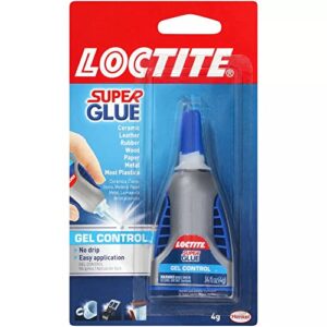 loctite super glue gel control, clear superglue for plastic, wood, metal, crafts, & repair, cyanoacrylate adhesive instant glue, quick dry – 0.14 fl oz bottle, pack of 1
