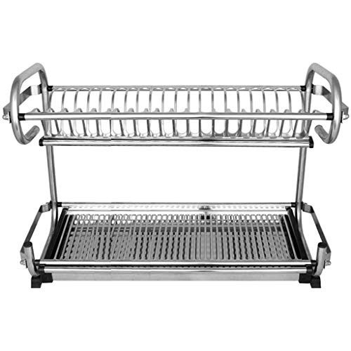 SDGH Steel Kitchen Dish Rack - Drain Kitchen Rack Wall Hanging Wall Hanging Dishware Storage Rack