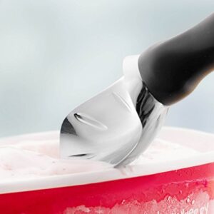 Spring Chef Ice Cream Scoop with Comfortable Handle, Black