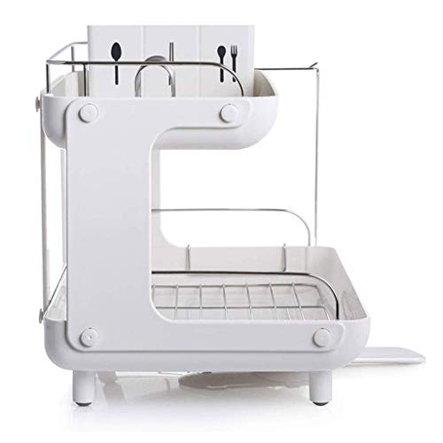 SDGH Double Dish Rack - Kitchen Sink Drain Rack Tableware Dish Rack