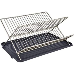 SDGH Folding Dish Rack - Holder Drain Rack Storage Rack Drying Tableware Shelf