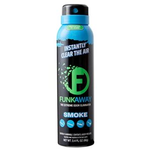 funkaway smoke odor eliminator spray, 3.4 oz. | for air | works on all types of smoke odors (fasm3.4)